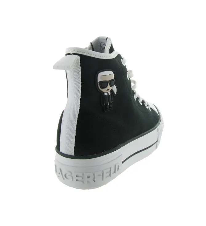 baskets et sneakers - Montante - femme - Toile - Noir - Karl lagerfeld