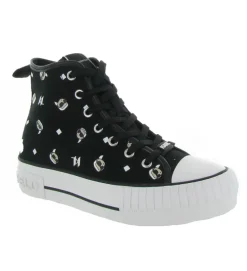 baskets et sneakers - Montante - femme - Toile - Noir - Karl lagerfeld