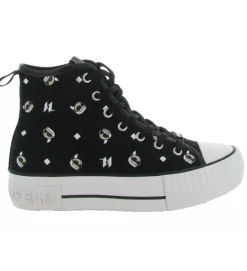baskets et sneakers - Montante - femme - Toile - Noir - Karl lagerfeld