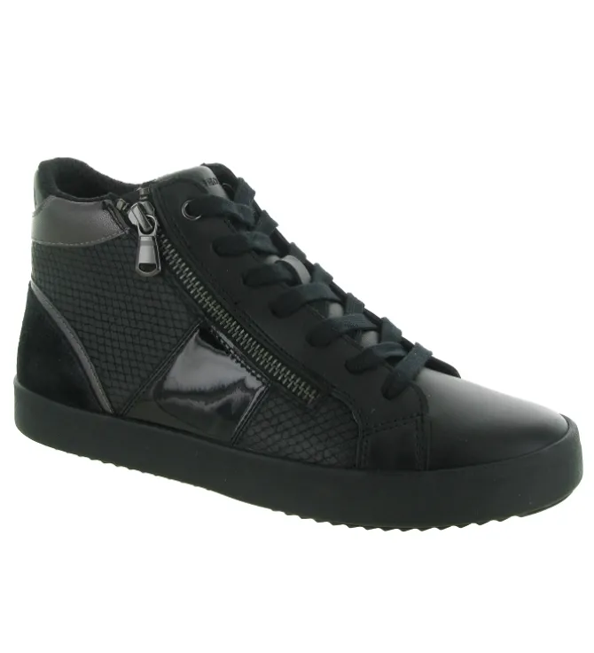 baskets et sneakers - Montante - femme - Synthétique - Noir - Geox