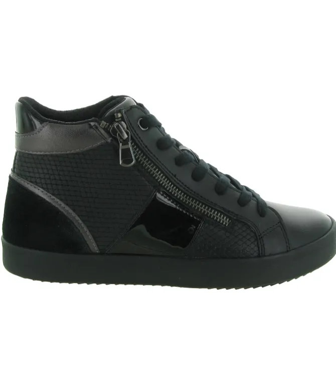 baskets et sneakers - Montante - femme - Synthétique - Noir - Geox