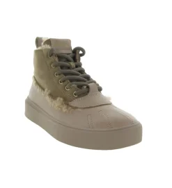 baskets et sneakers - Montante - femme - Nubuck - Taupe - Black stone