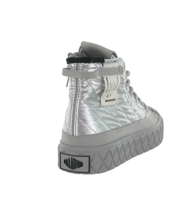 baskets et sneakers - Montante - femme - Synthétique - Argent - Palladium