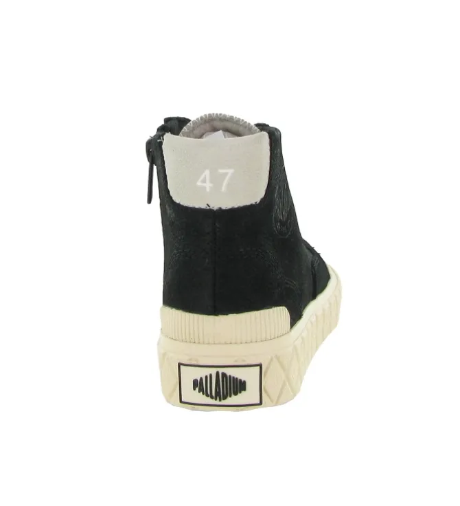 baskets et sneakers - Montante - femme - Cuir - Noir - Palladium