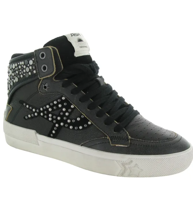 baskets et sneakers - Montante - femme - Cuir - Noir - Ash italia