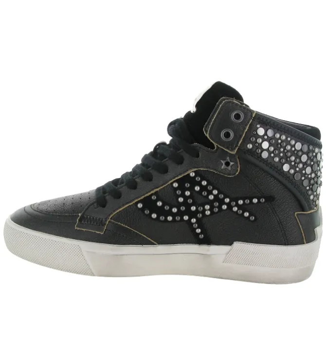 baskets et sneakers - Montante - femme - Cuir - Noir - Ash italia