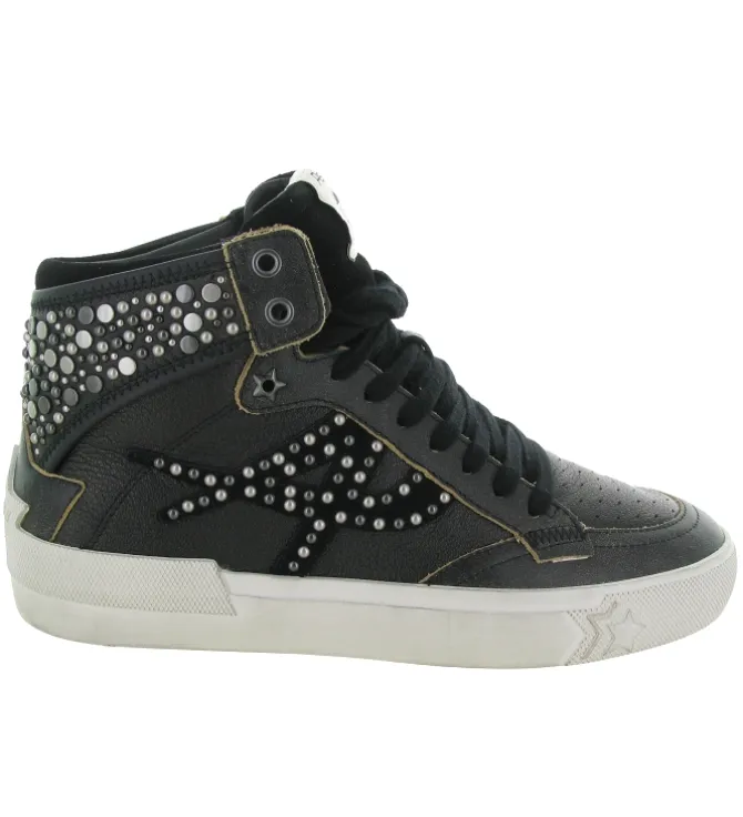 baskets et sneakers - Montante - femme - Cuir - Noir - Ash italia