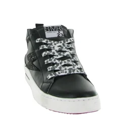baskets et sneakers - Montante - femme - Cuir - Noir - Semerdjian