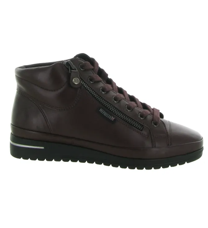 baskets et sneakers - Montante - femme - Cuir - Bordeaux - Mephisto