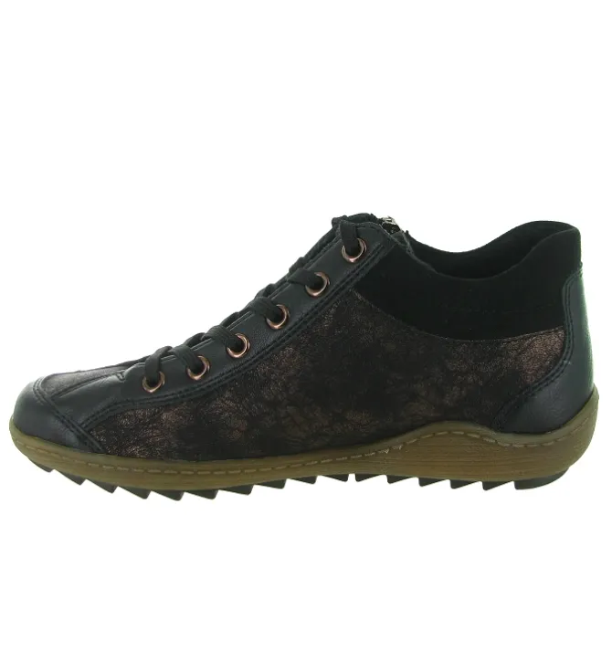 baskets et sneakers - Montante - femme - Cuir - Bronze - Remonte