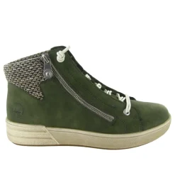 baskets et sneakers - Montante - femme - Synthétique - Vert - Rieker