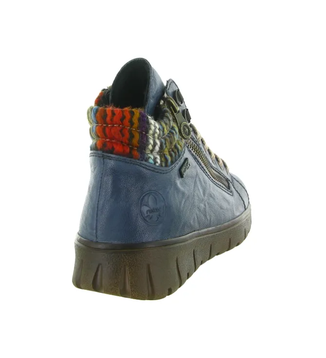 baskets et sneakers - Montante - femme - Nubuck - Bleu - Rieker