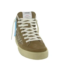 baskets et sneakers - Montante - femme - Cuir - Glitter - Paillettes - Crime london