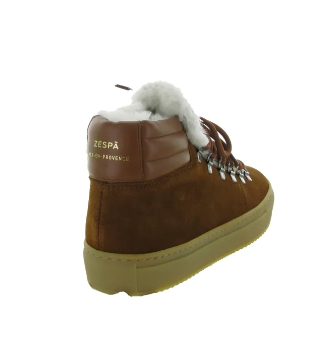baskets et sneakers - Montante - femme - Cuir - Marron - Zespa