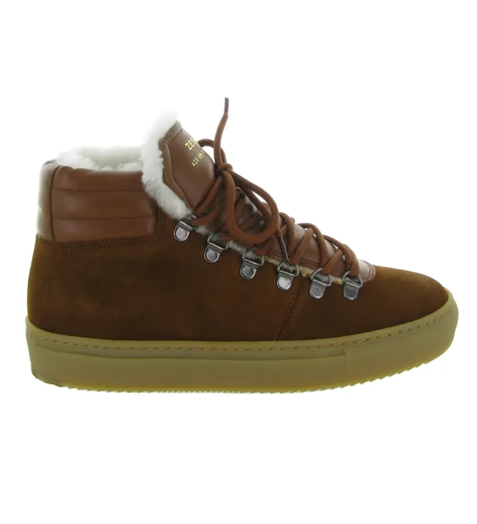 baskets et sneakers - Montante - femme - Cuir - Marron - Zespa