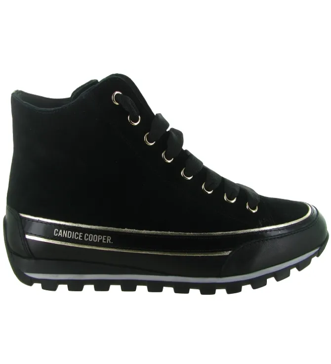 baskets et sneakers - Montante - femme - Nubuck - Noir - Candice cooper