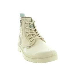 baskets et sneakers - Montante - femme - Toile - Crème - Palladium