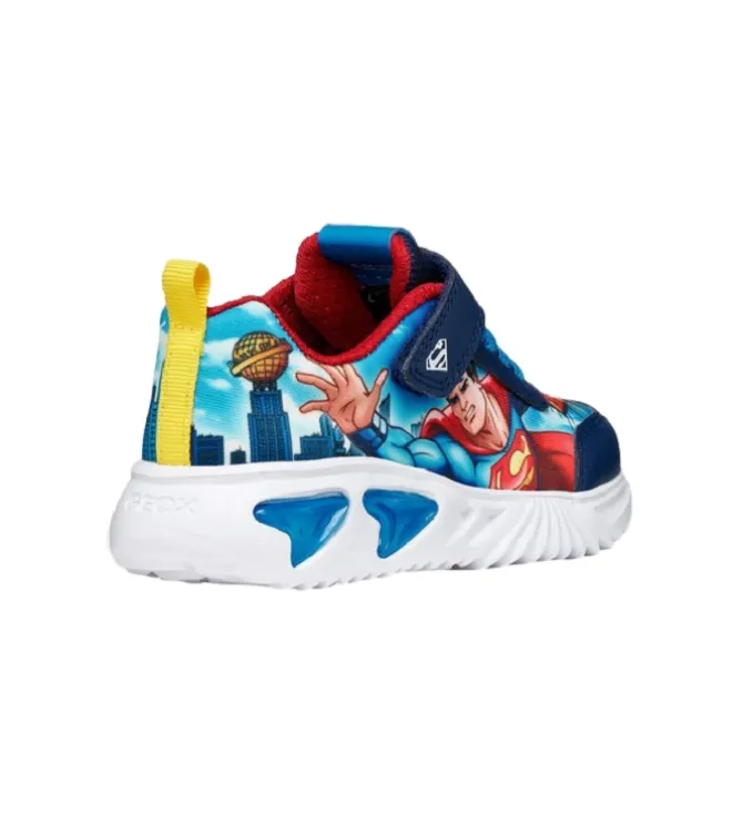 baskets et sneakers - Semelle souple - junior garcon - Synthétique - Bleu - Geox