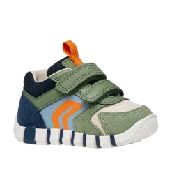 baskets et sneakers - Semelle souple - bebe garcon - Cuir - Vert - Geox