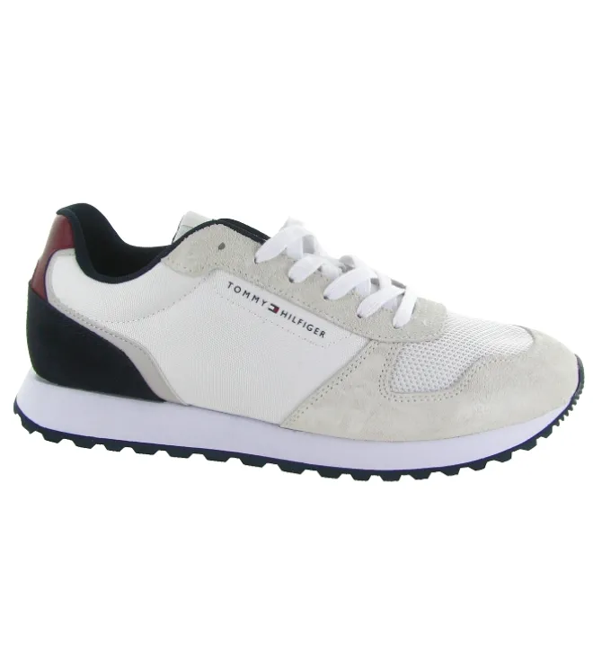 baskets et sneakers - Tendance - homme - Cuir - Blanc - Tommy hilfiger