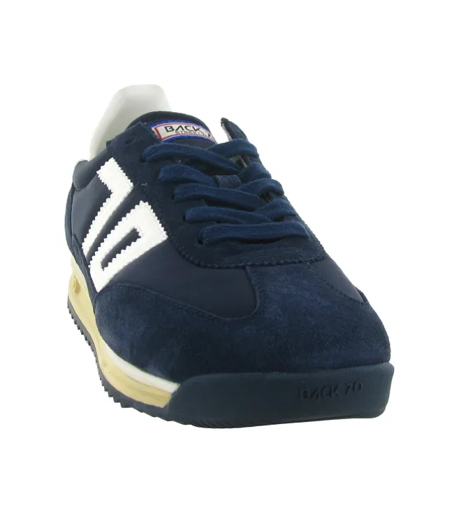 baskets et sneakers - Tendance - homme - Nylon - Bleu Marine - Back70