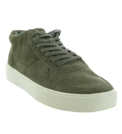 baskets et sneakers - Tendance - homme - Nubuck - Kaki - Black stone