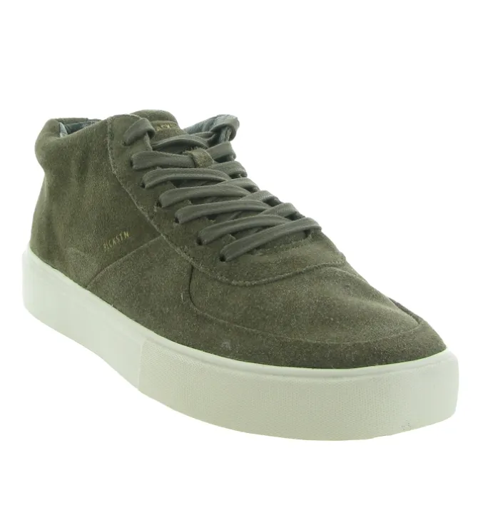 baskets et sneakers - Tendance - homme - Nubuck - Kaki - Black stone