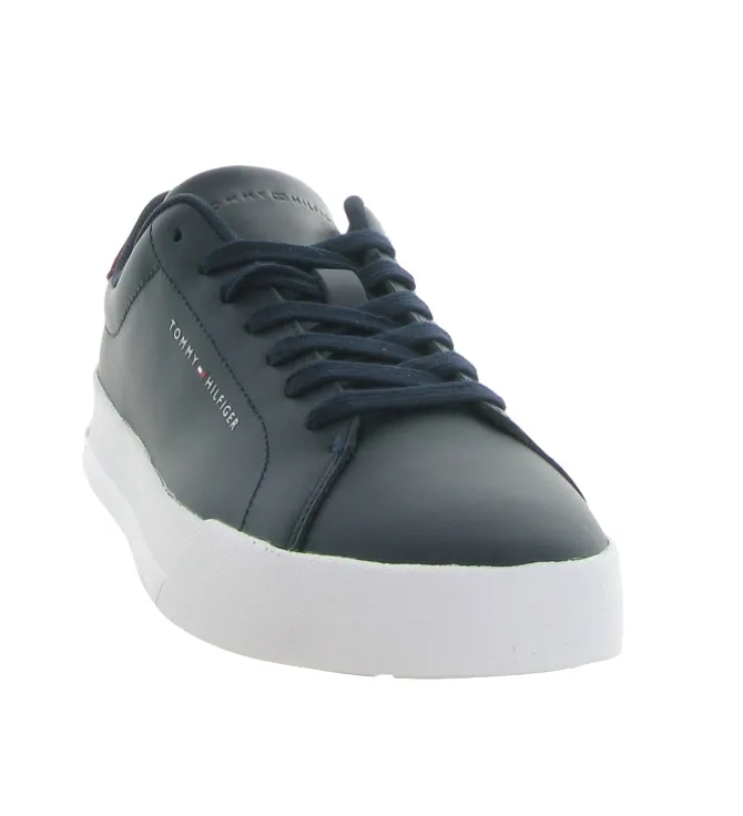 baskets et sneakers - Tendance - homme - Cuir - Bleu Marine - Tommy hilfiger