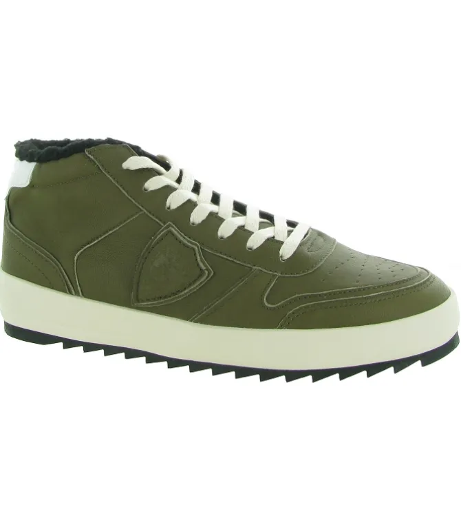baskets et sneakers - Tendance - homme - Cuir - Kaki - Philippe model