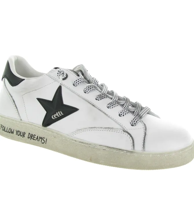 baskets et sneakers - Tendance - homme - Cuir - Blanc - Cetti
