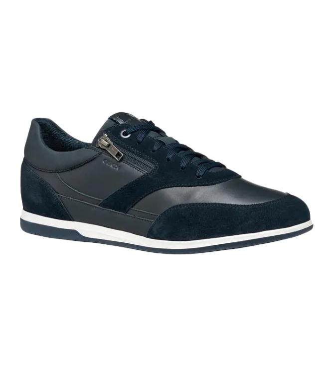 baskets et sneakers - Tendance - homme - Cuir - Bleu Marine - Geox