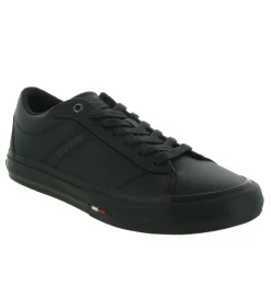 baskets et sneakers - Tendance - homme - Cuir - Noir - Tommy hilfiger