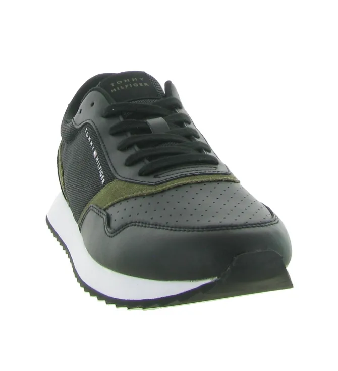 baskets et sneakers - Tendance - homme - Cuir - Noir - Tommy hilfiger