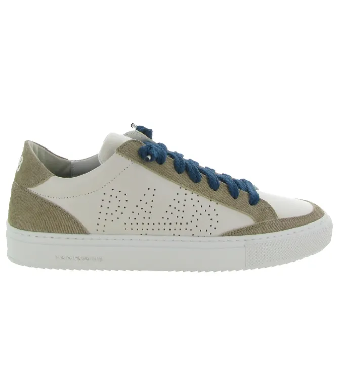 baskets et sneakers - Tendance - homme - Cuir - Blanc - P448
