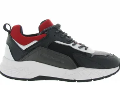 baskets et sneakers - Tendance - homme - Cuir - Rouge - Crime london