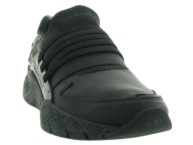 baskets et sneakers - Tendance - homme - Cuir - Noir - Crime london