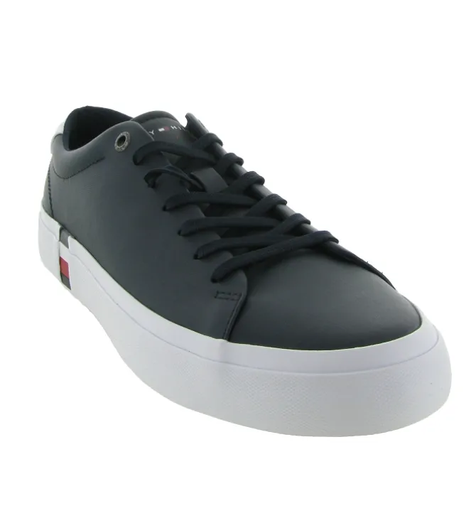 baskets et sneakers - Tendance - homme - Cuir - Bleu Marine - Tommy hilfiger