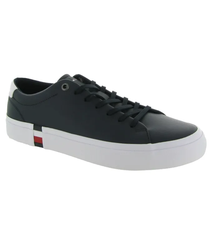 baskets et sneakers - Tendance - homme - Cuir - Bleu Marine - Tommy hilfiger