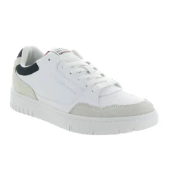 baskets et sneakers - Tendance - homme - Cuir - Blanc - Tommy hilfiger