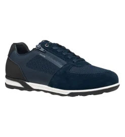 baskets et sneakers - Tendance - homme - Cuir - Bleu Marine - Geox
