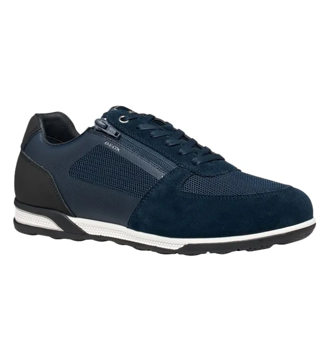 baskets et sneakers - Tendance - homme - Cuir - Bleu Marine - Geox