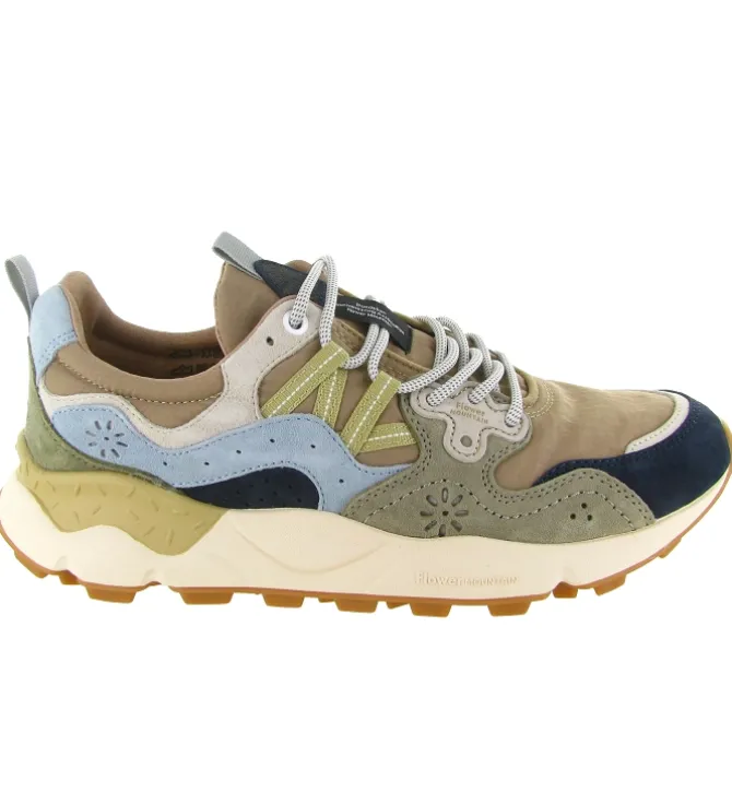 baskets et sneakers - Tendance - homme - Nubuck - Marron - Flower mountain