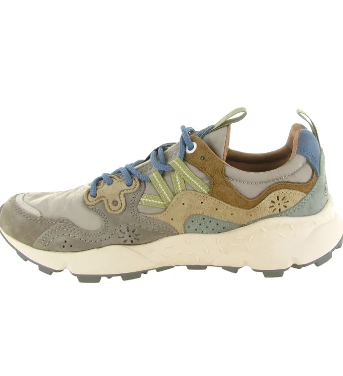 baskets et sneakers - Tendance - homme - Cuir - Taupe - Flower mountain