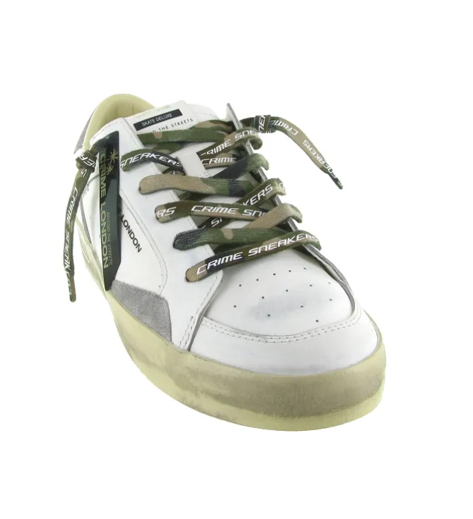 baskets et sneakers - Tendance - homme - Cuir - Blanc - Crime london