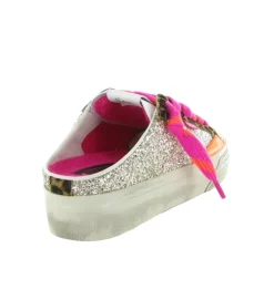baskets et sneakers - Tendance - femme - Cuir - Multicolor - Crime london