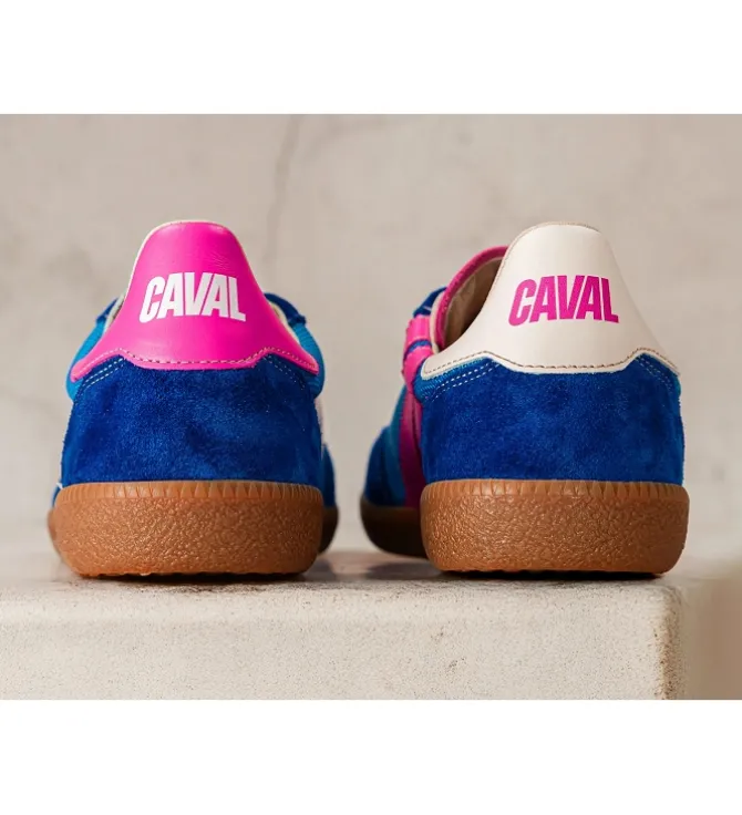 baskets et sneakers - Tendance - femme - Cuir - Bleu - Caval