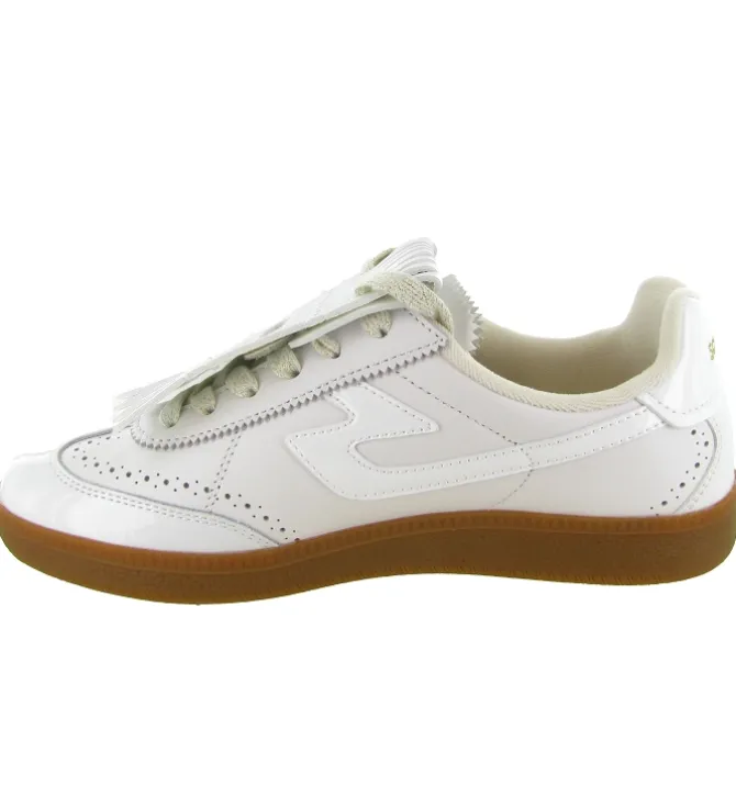 baskets et sneakers - Tendance - femme - Cuir - Beige - Schmoove