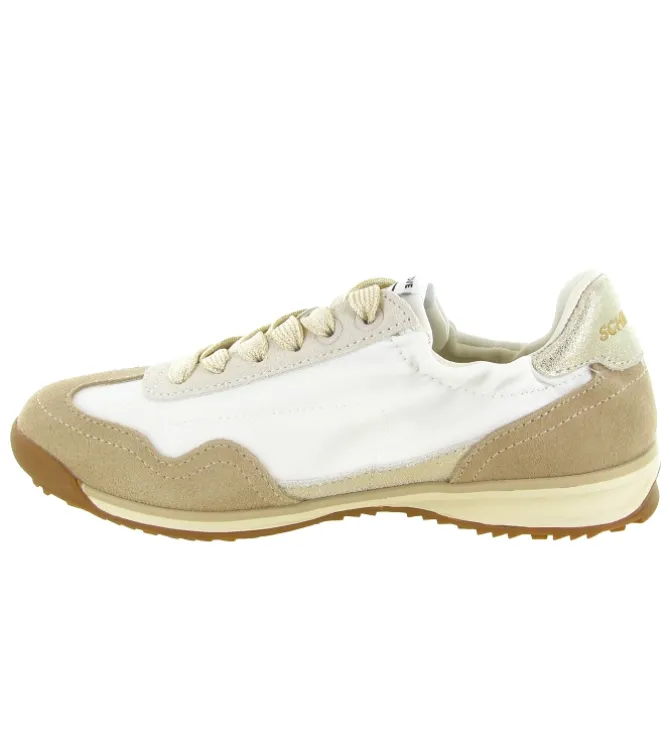 baskets et sneakers - Tendance - femme - Cuir - Blanc - Schmoove