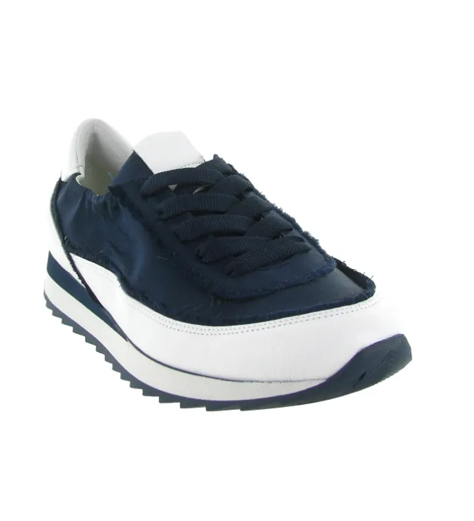 baskets et sneakers - Tendance - femme - Cuir - Bleu Marine - Softwaves
