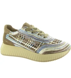 baskets et sneakers - Tendance - femme - Raphia - Bleu - Softwaves
